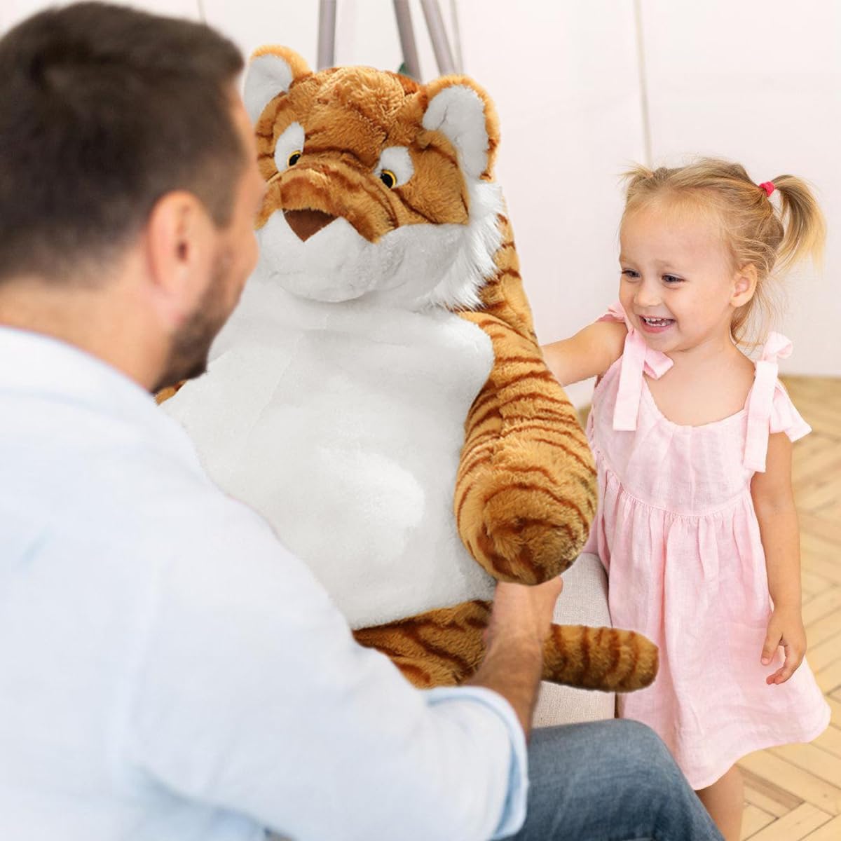 ARELUX Almohada de Peluche de Tigre Grande Animal de Peluche Rellen...