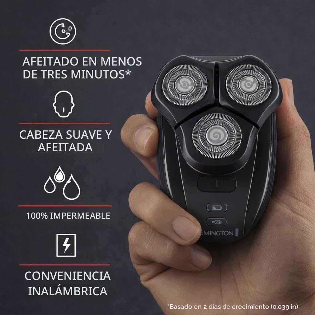 Remington Balder - Afeitadora de 3 cabezas para hombres, sistema ro...