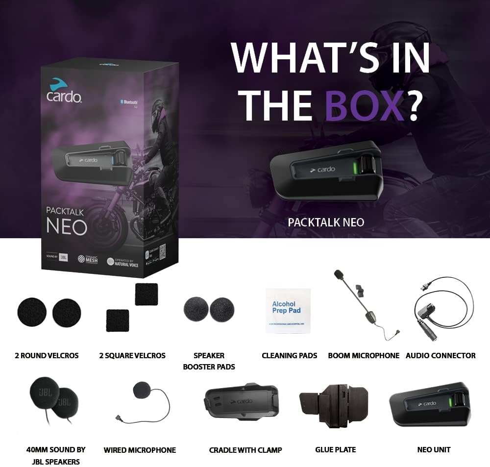 Cardo Packtalk Neo Sistema de comunicación y intercomunicador para...