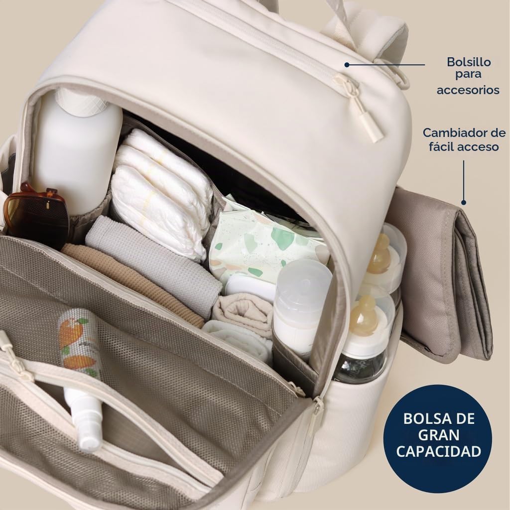 Itzy Ritzy Mochila para Pañales Utilitaria \u2013 Cuenta con 17 Bol...