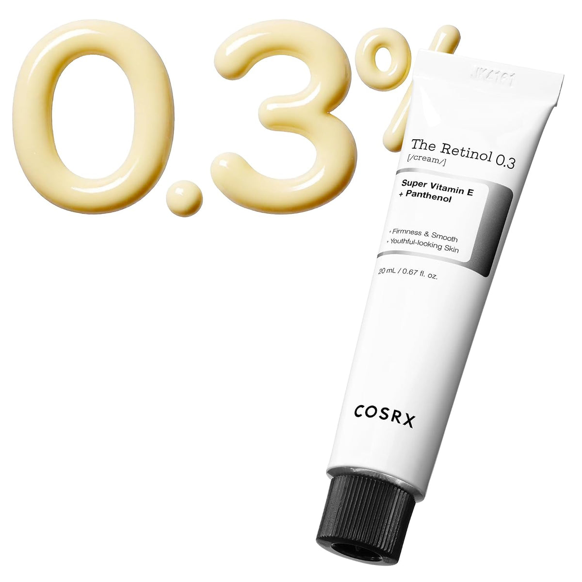 COSRX Retinol 0.3% Cream, Crema antienvejecimiento para ojos y cuel...