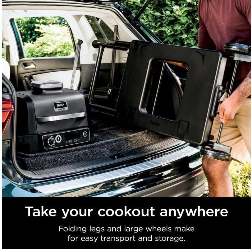 Soporte plegable para parrilla de exterior Ninja XSKSTAND Woodfire,...
