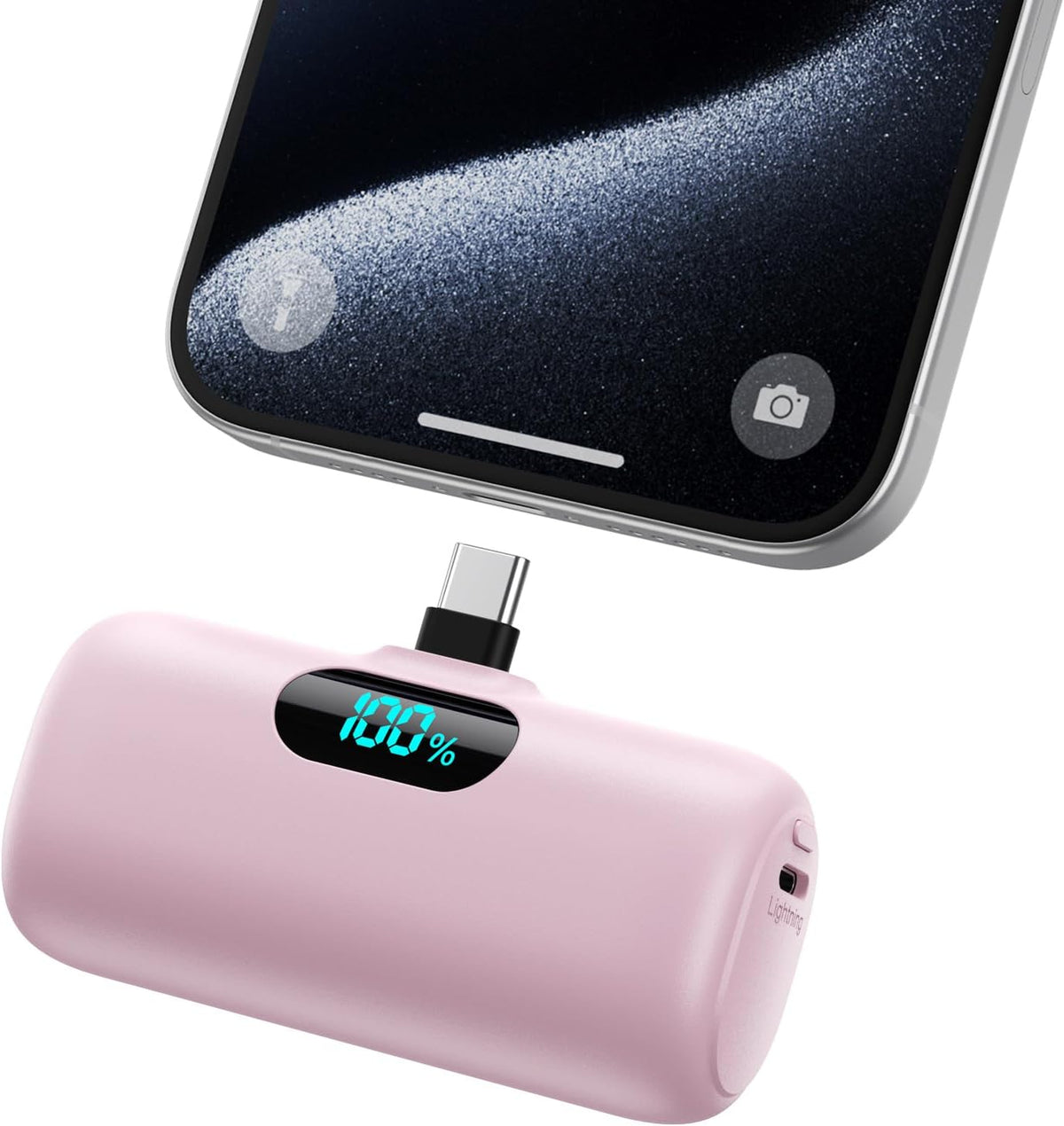 Mini cargador portátil USB C, batería mejorada de carga rápida PD d...