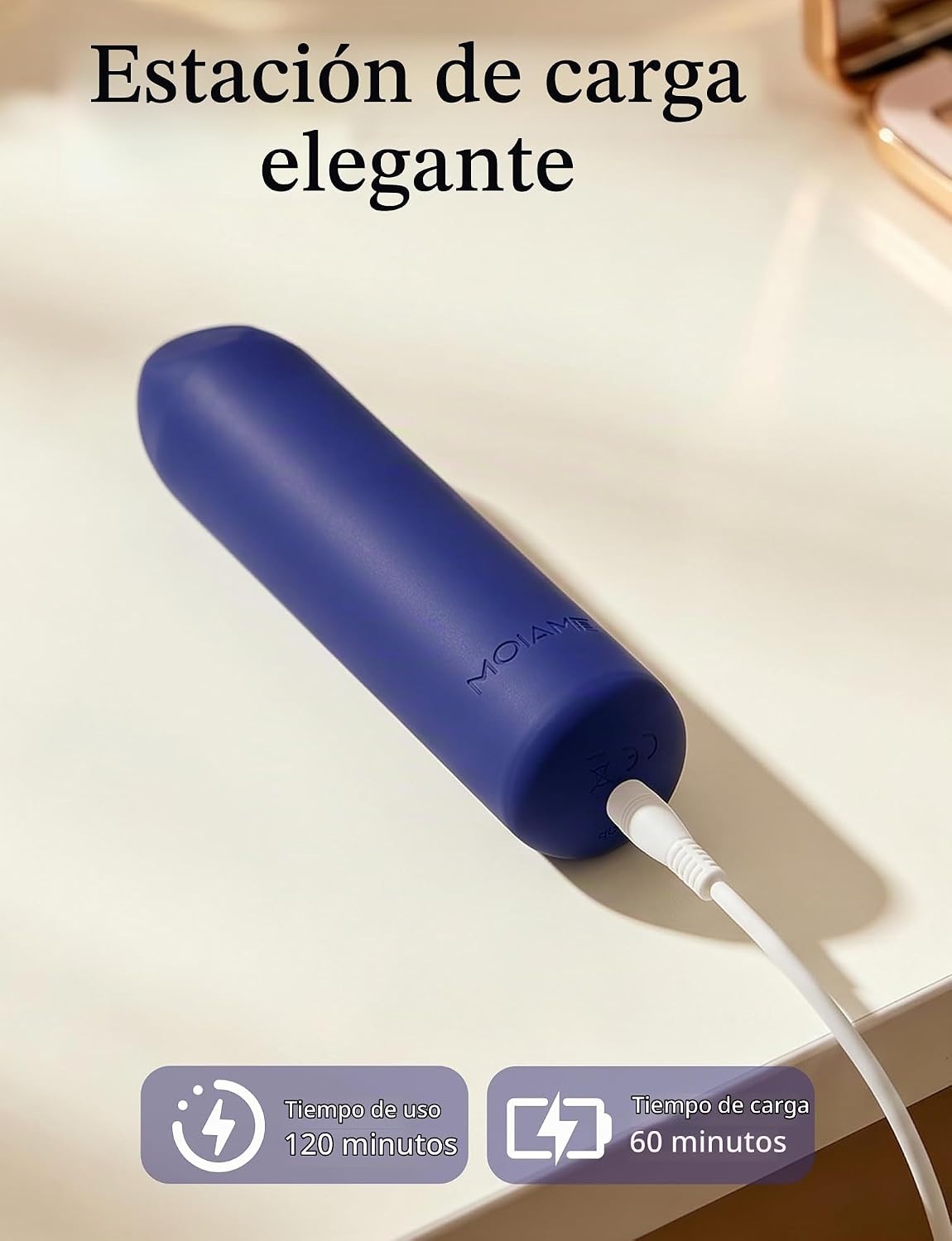 Vibrador pequeño tipo bala para mujeres: vibrador mini impermeable...