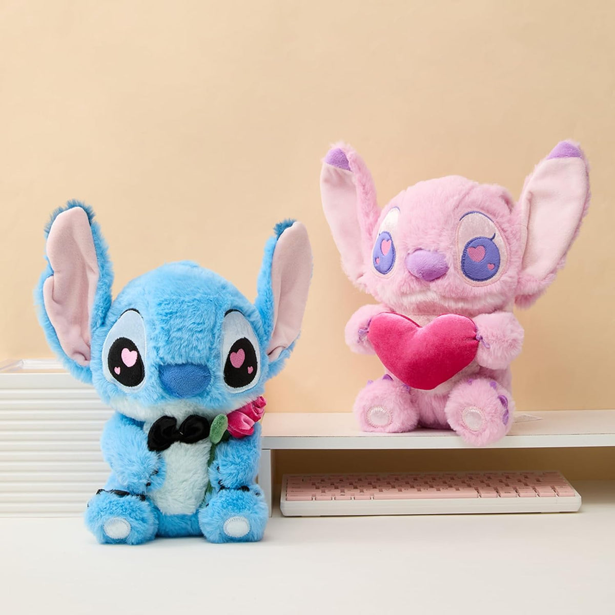 MINISO Disney - Peluche de punto de ángel de 10 pulgadas, suave, ab...