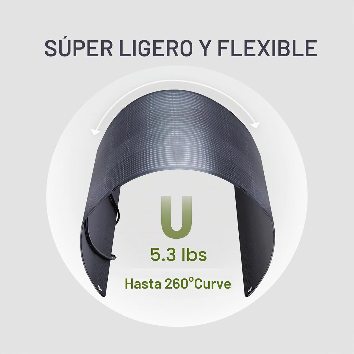 ALLPOWERS SF100 100W Panel solar flexible, IP68 impermeabilización...