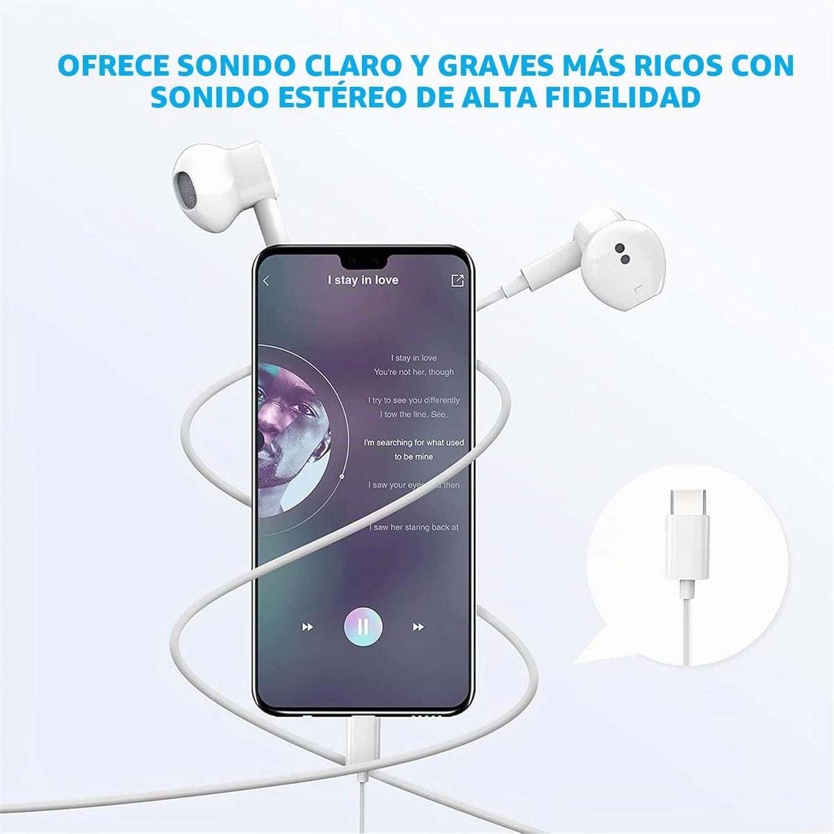 Paquete de 2 auriculares USB C para iPhone 17\/16\/15 Pro Max Plus...