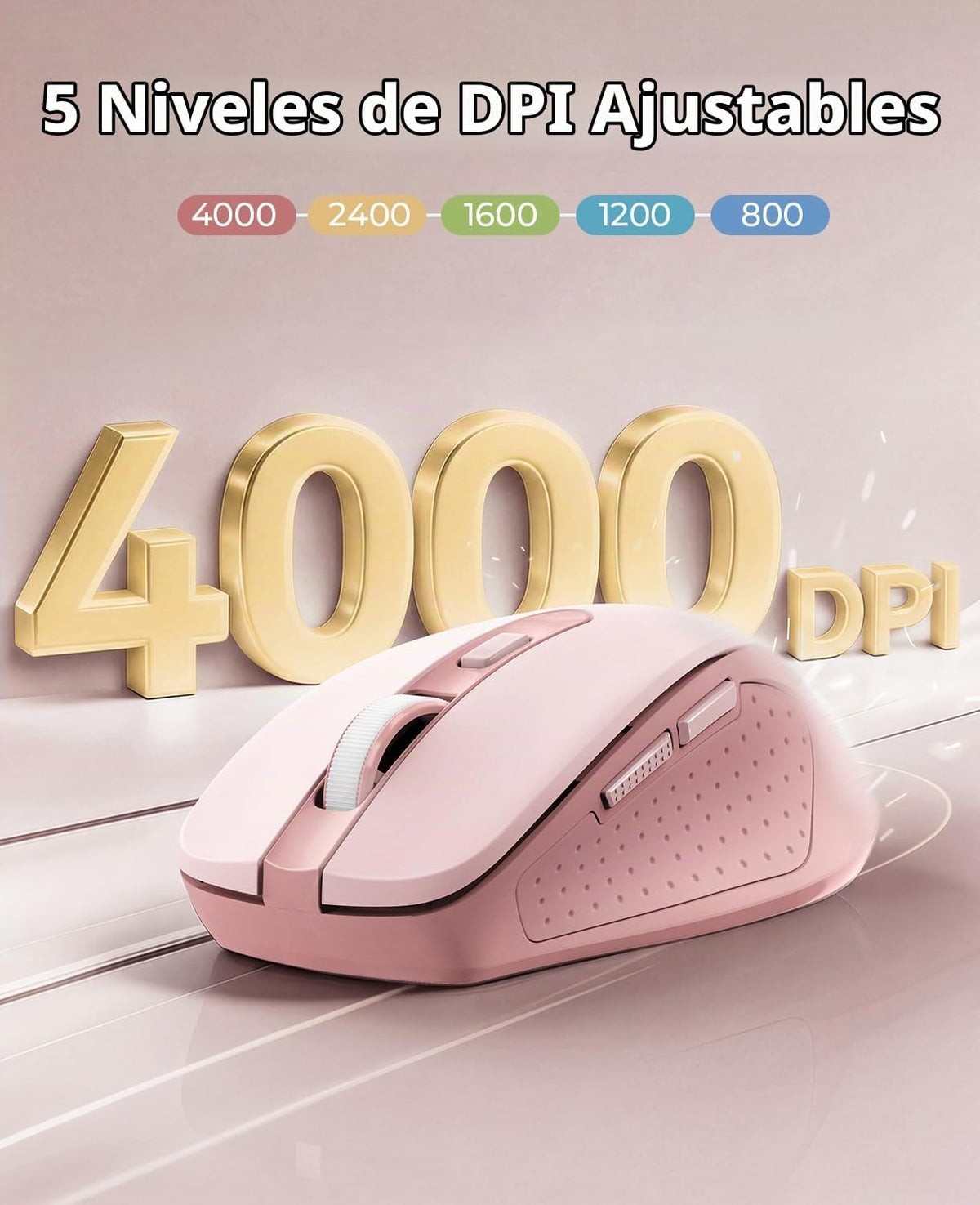 Redragon Mouse inalámbrico para laptop, mouse Bluetooth (BT5.0\/3.0...