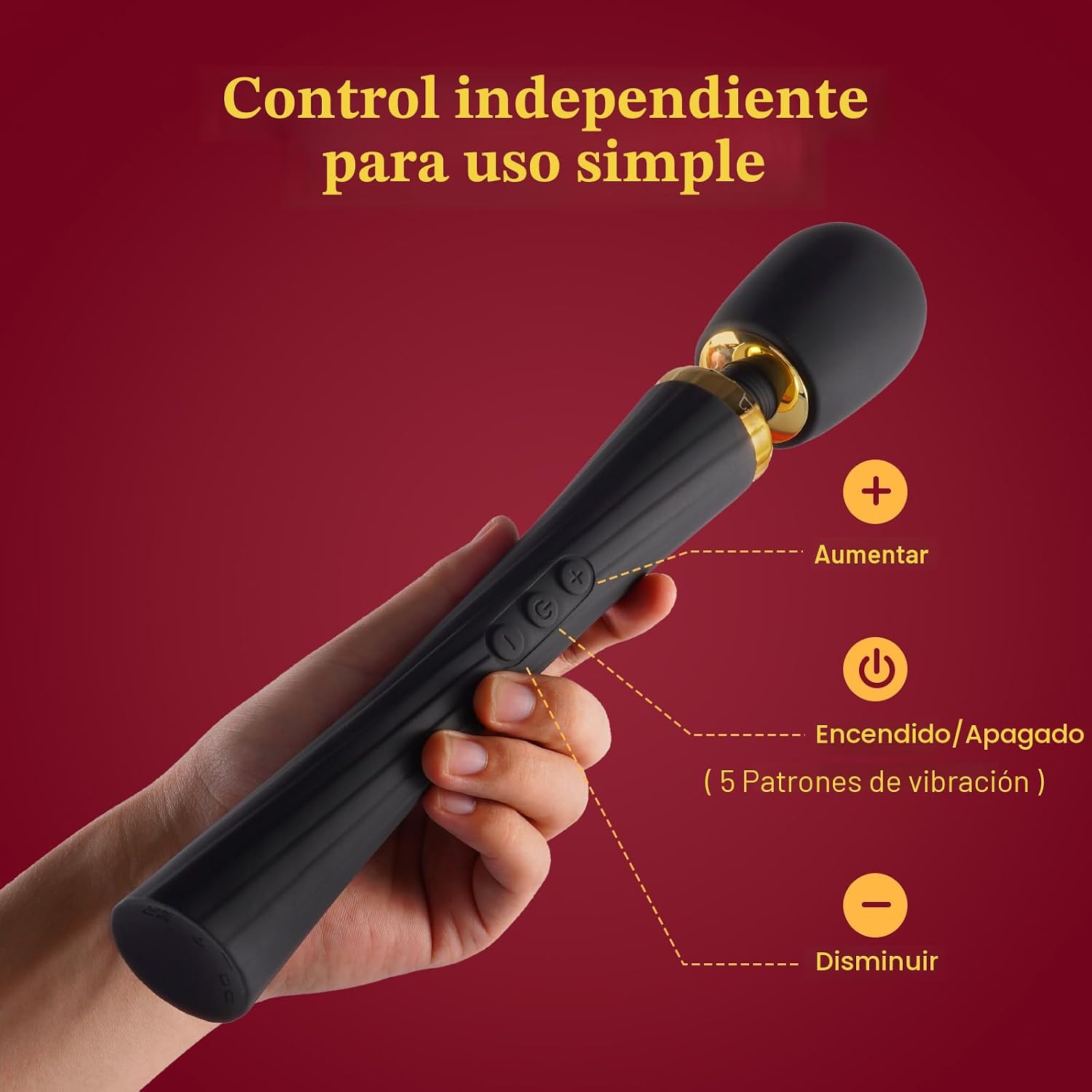Kit de Vibrador de Varita Tracy's Dog, Masajador Inalámbrico co...