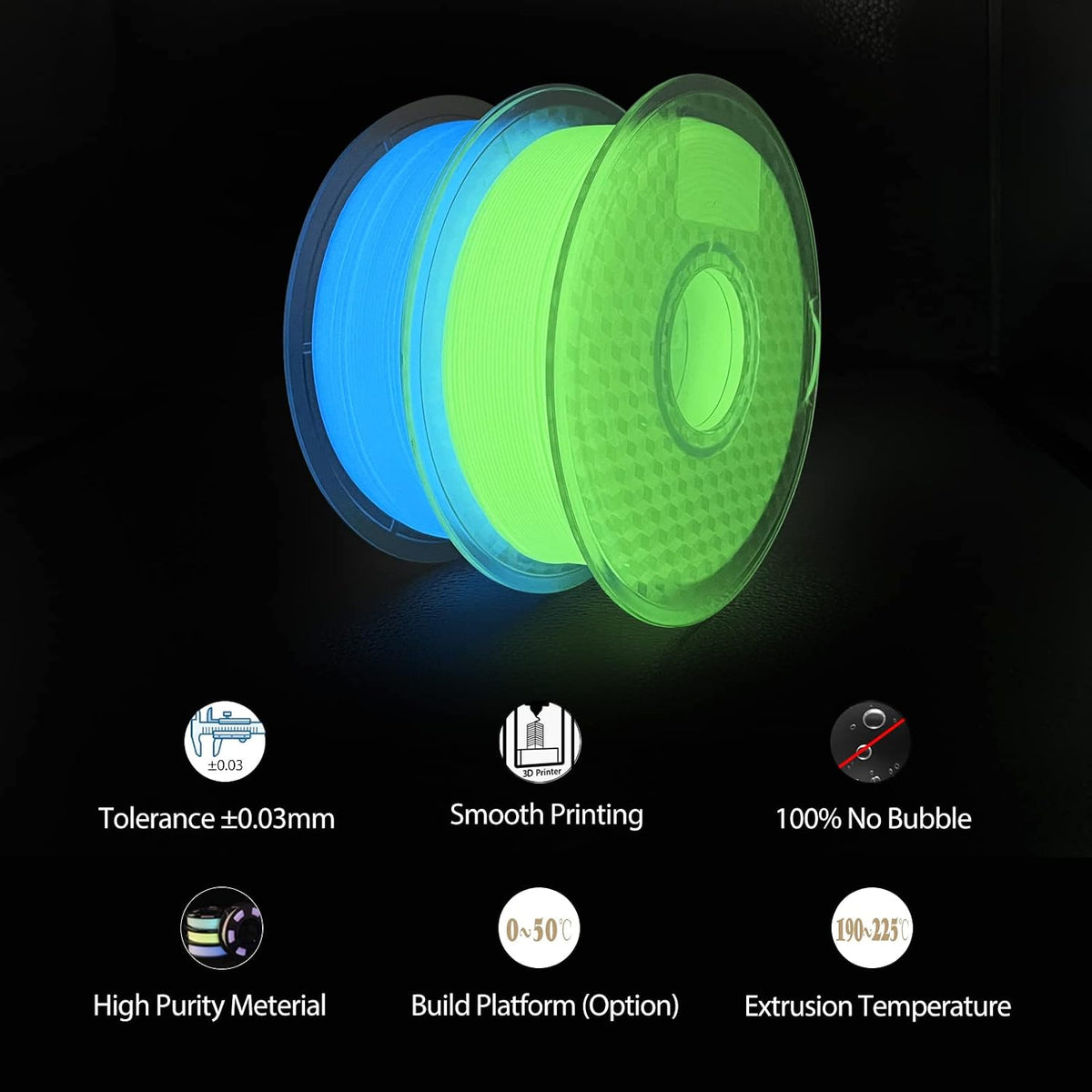 iSANMATE Filamento para impresora 3D, filamento de ácido poliláctic...