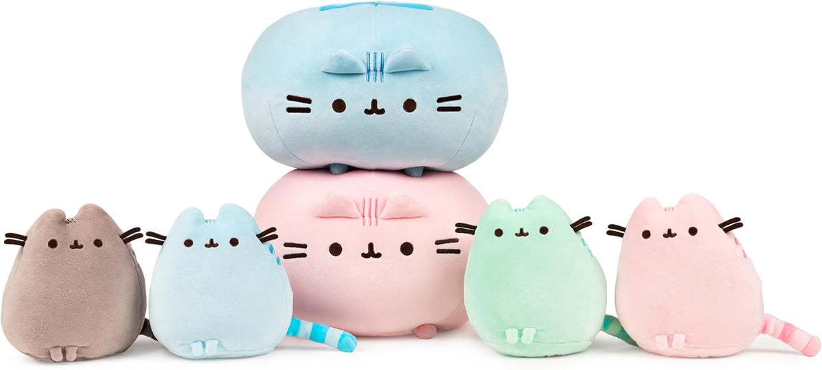 GUND antifaz de gato Pusheen arcoíris redondo de peluche, animal de...