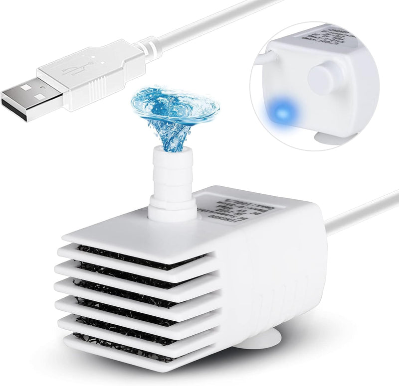 PETNF Bomba de repuesto para fuente de agua para gatos con luz LED,...