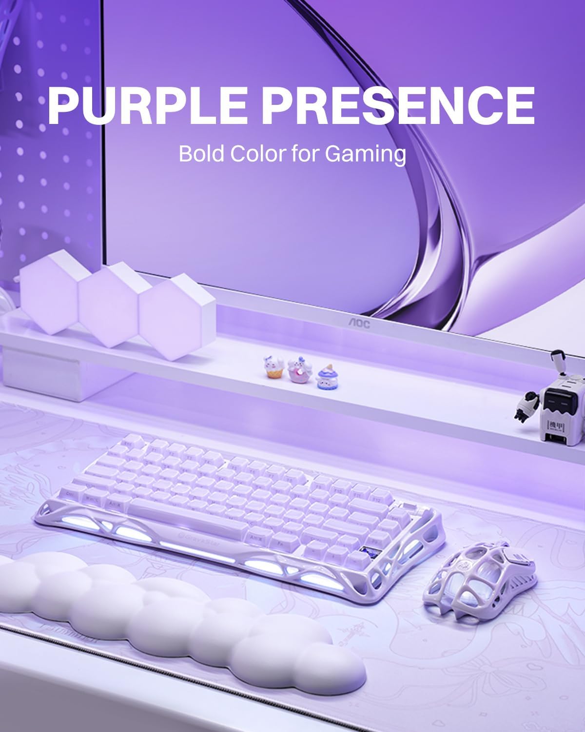 GravaStar Mercury K1 75% teclado mecánico inalámbrico para juegos,...