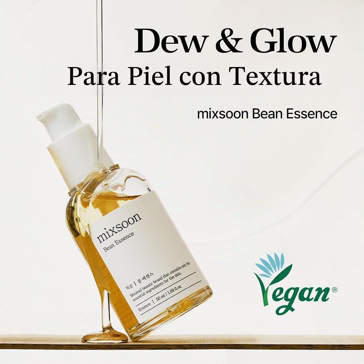 mixsoon Bean Essence Korean Skin Care, Gentle AHA Exfoliating Essen...