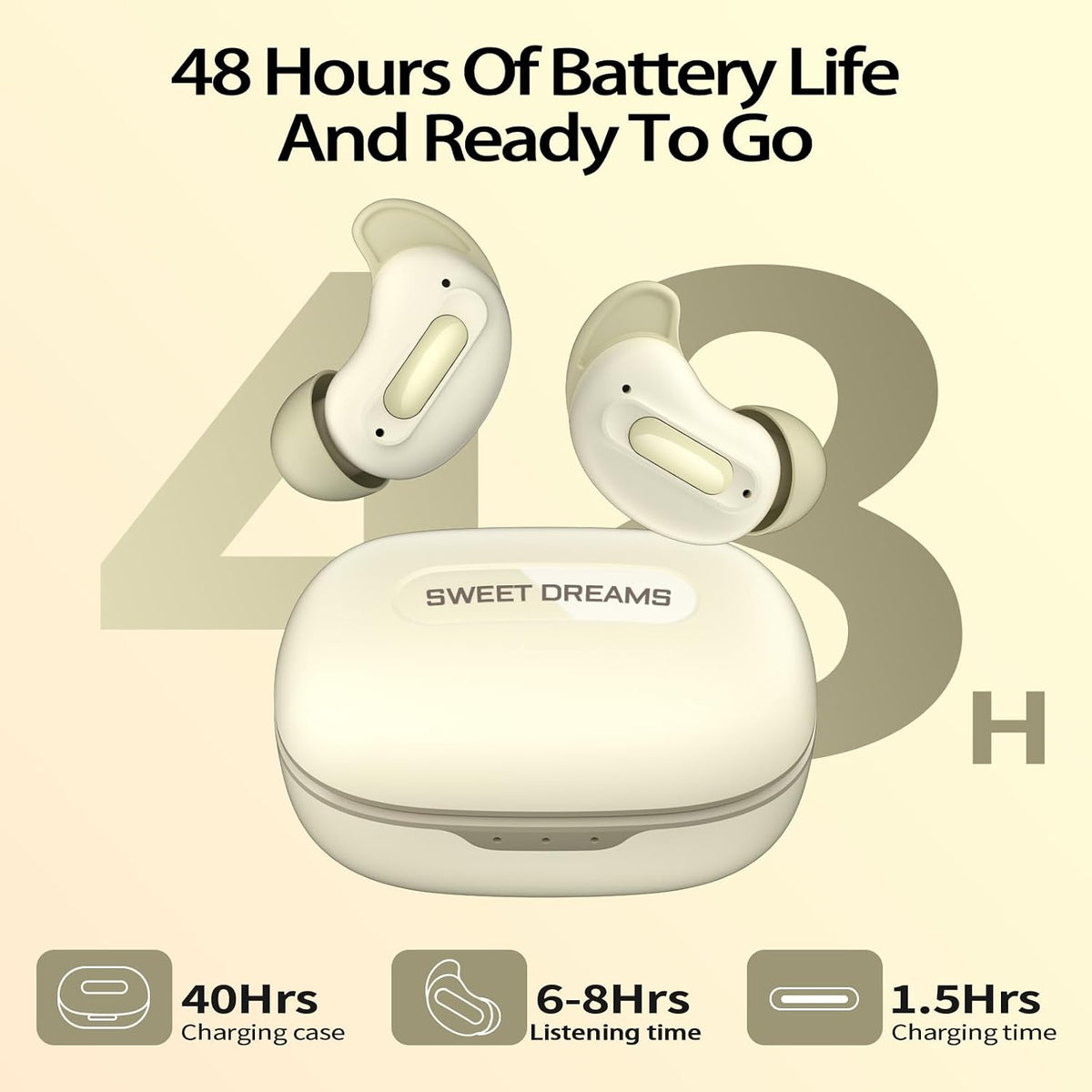 VEKJ Auriculares para dormir 2026 con Bluetooth de 5.4 pulgadas con...