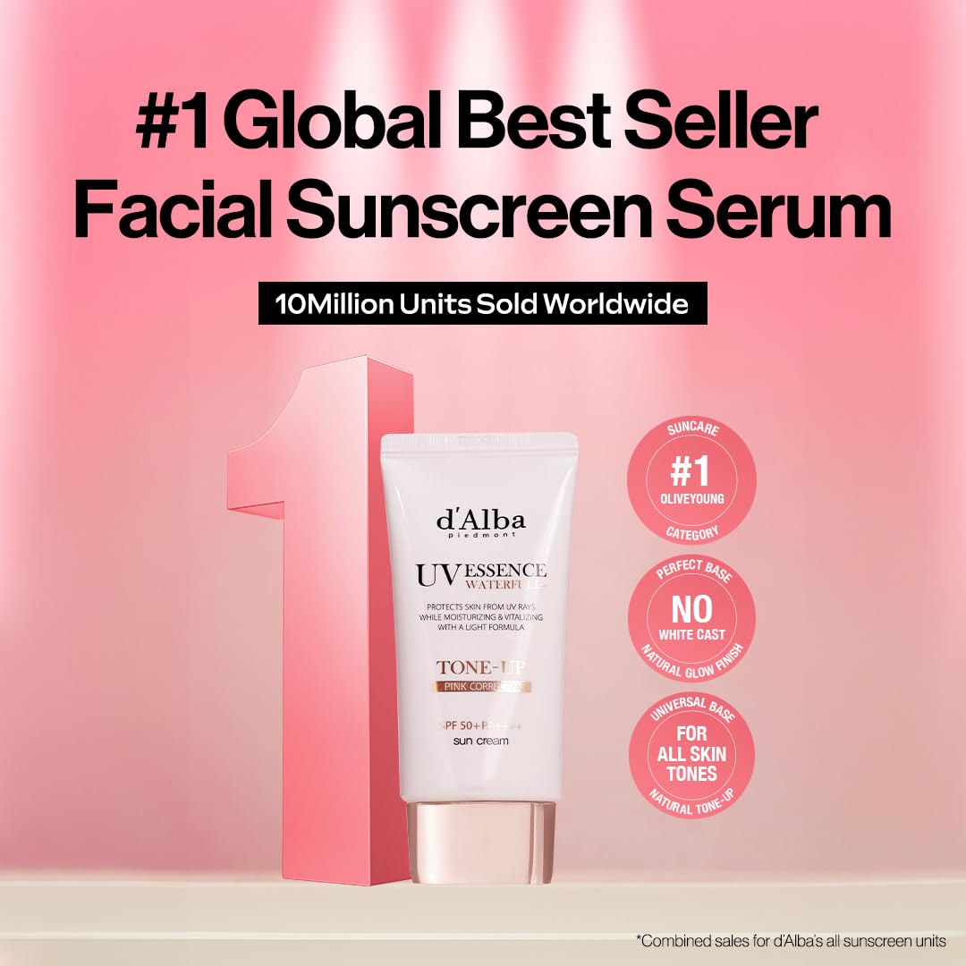 d'alba Piedmont Suero protector solar Waterfull Tone-Up (1.69 fl oz...