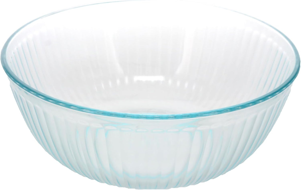 Pyrex 7404 Cuenco de vidrio esculpido de 4.5 cuartos de galón y tap...