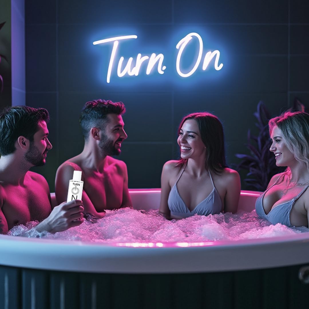Turn On Lubricante prémium a base de silicona, de larga duración y...