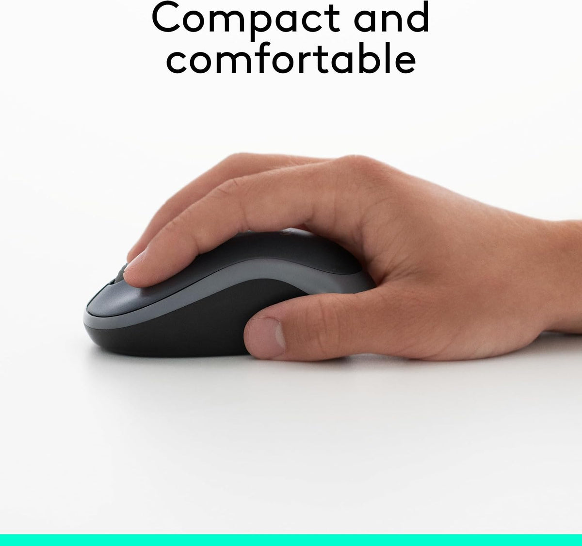 Logitech Ratón inalámbrico ambidiestro compacto M185 con empuñadura...