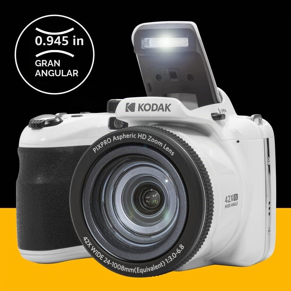 KODAK PIXPRO AZ425 - Cámara digital de 20 MP, zoom óptico 42x, OIS,...