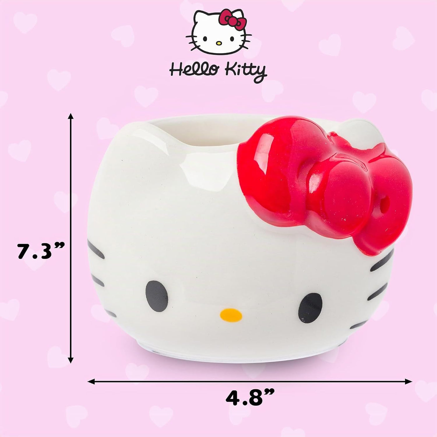 Silver Buffalo Sanrio Hello Kitty - Juego de 4 mini tazas de cerámi...