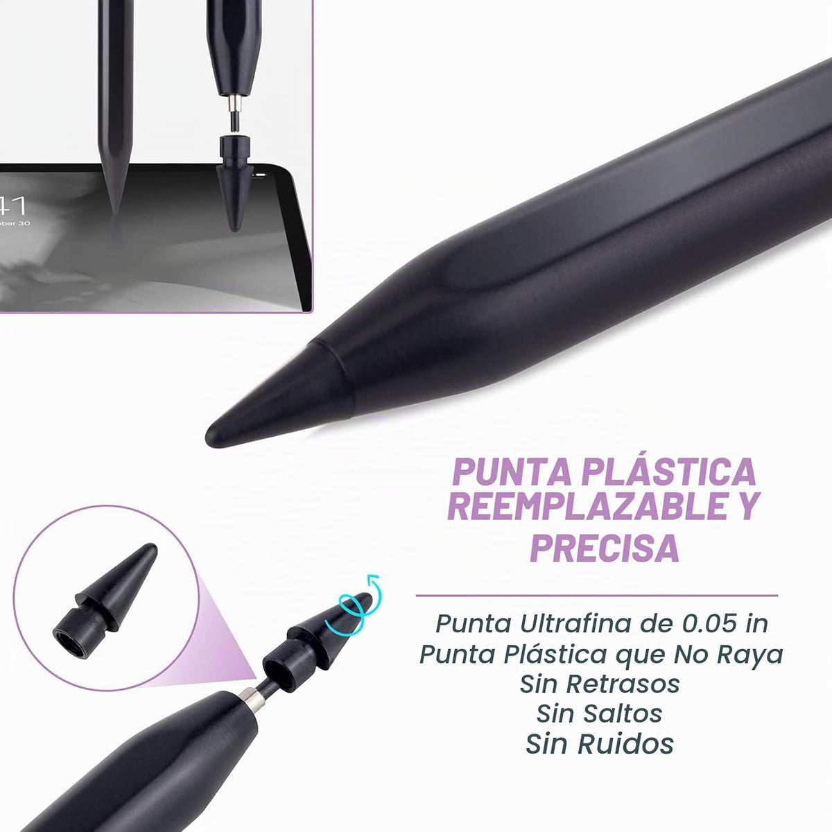 Lápiz óptico activo para iPad para todos los iPad lanzado en 2018 y...