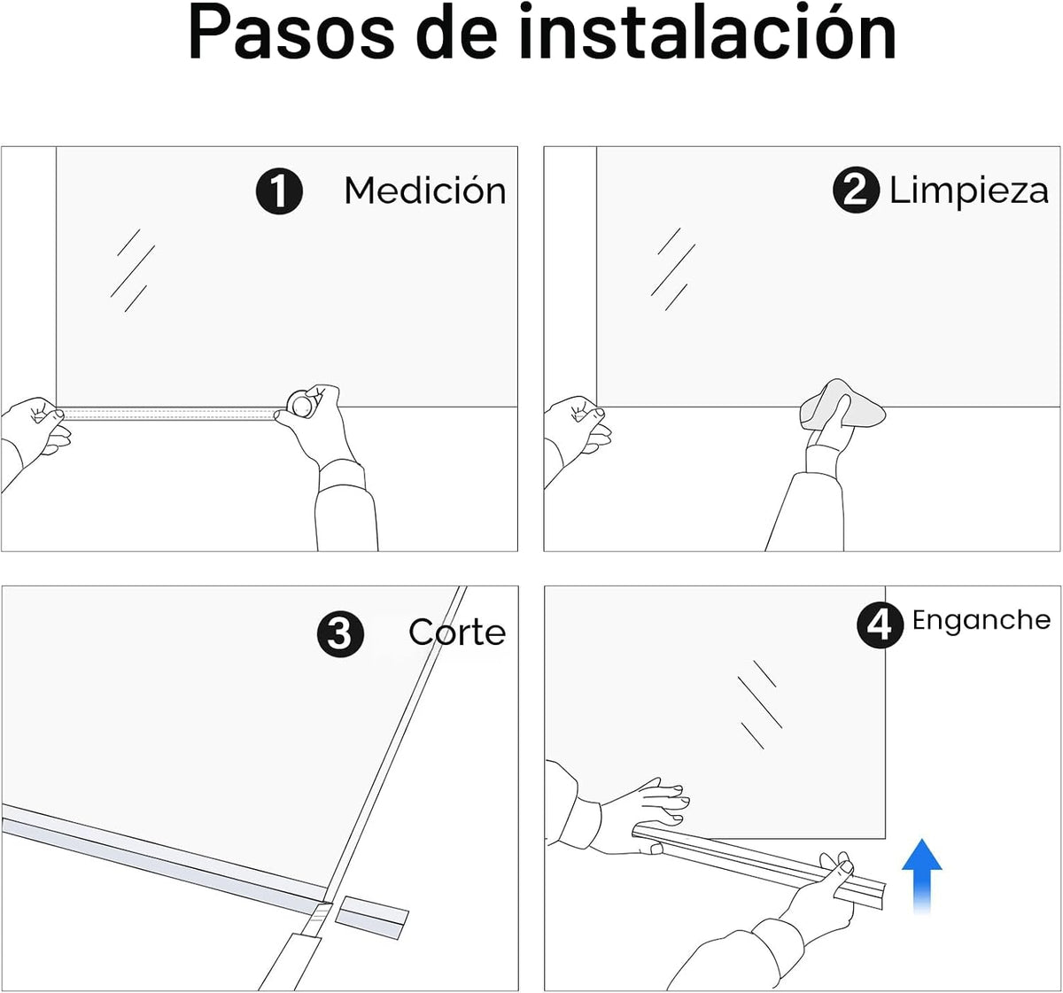Yecaye Paquete de 3 sellos inferiores de puerta de ducha de 3\/8...
