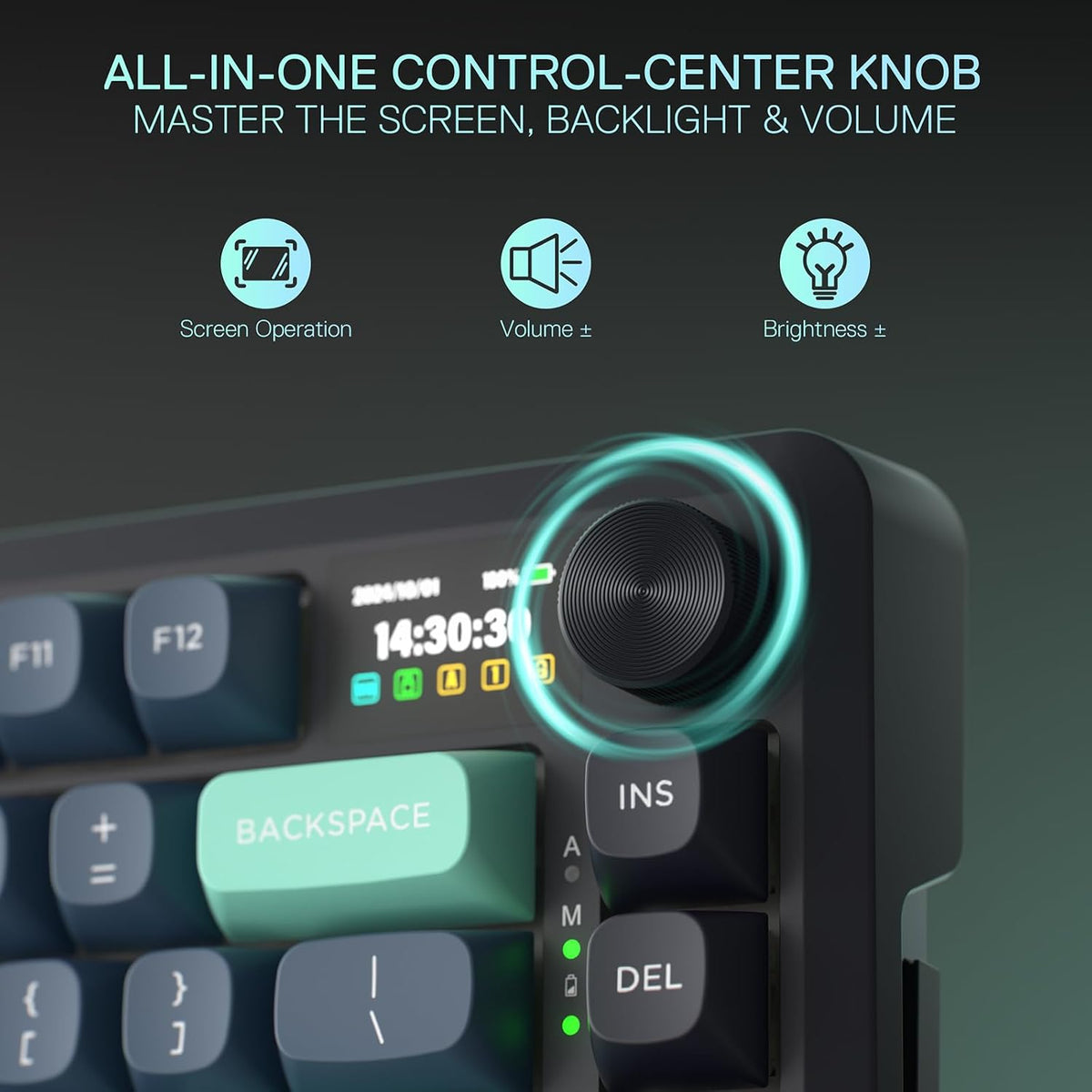 Redragon K724 PRO Teclado inalámbrico de 81 teclas para juegos, pan...