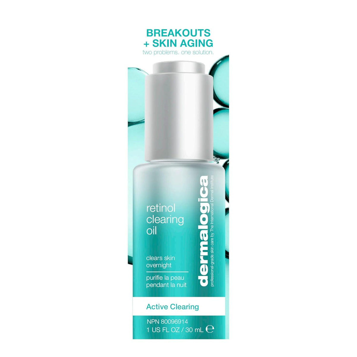 Dermalogica Aceite limpiador de retinol, suero facial con ácido sal...