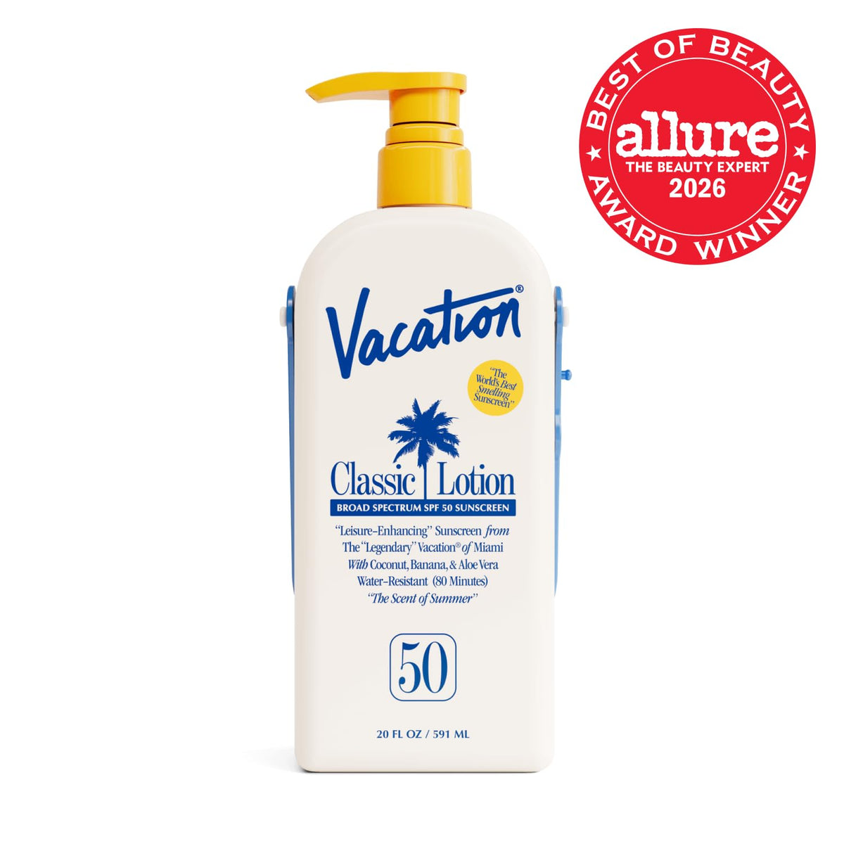 Loción protectora solar Vacation Classic SPF 50, 20 onzas líquidas...