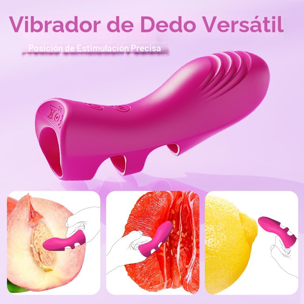 Vibrador de dedo para adultos, juguetes sexuales para mujeres, jugu...