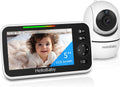 HelloBaby Monitor de bebé sin WiFi, pantalla de 5 pulgadas, batería...