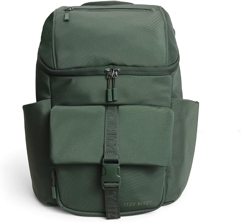 Itzy Ritzy Belong Bucket Backpack - Mochila ligera para pañales con...