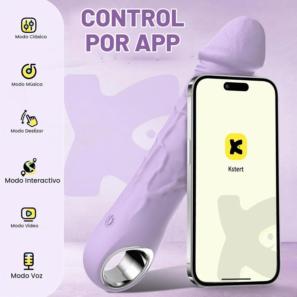 BGGOOD Adult Toys - Vibradores de control de aplicación, consolador...