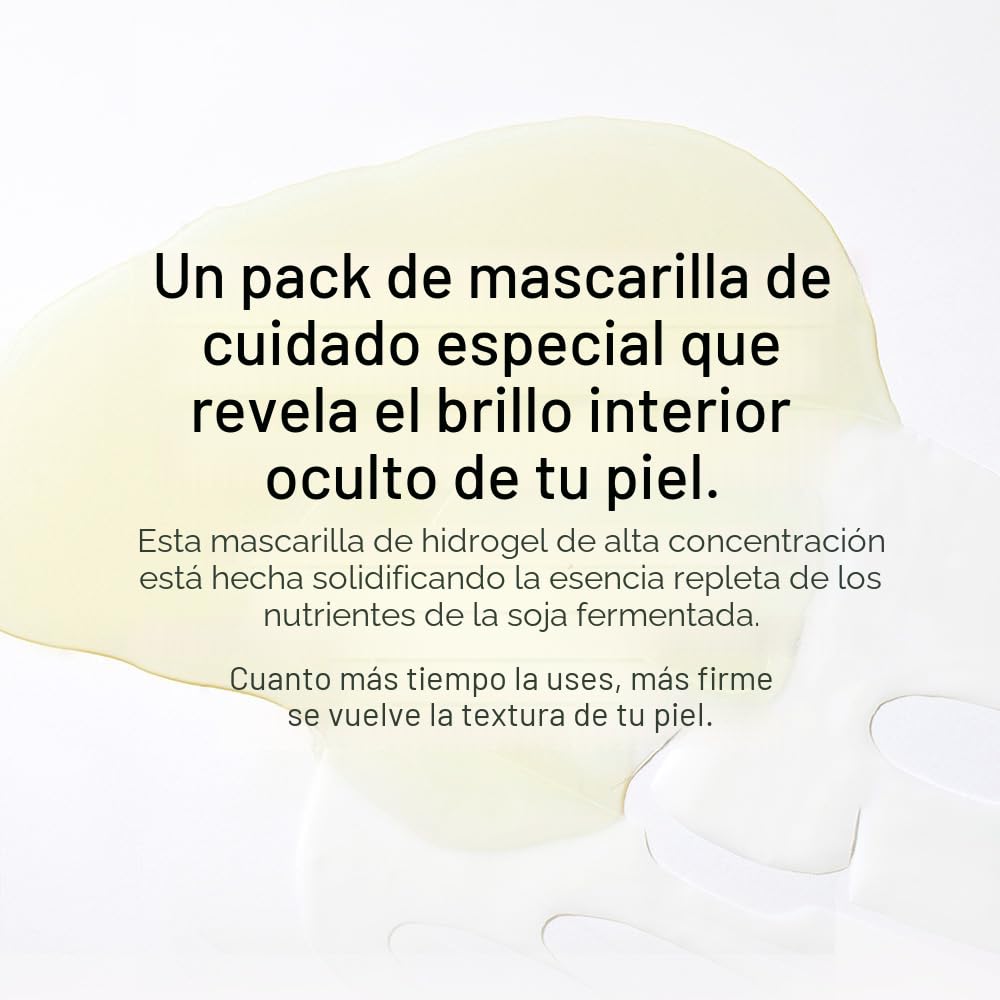 mixsoon Máscara facial de hidrogel de colágeno, hidratación, todo e...