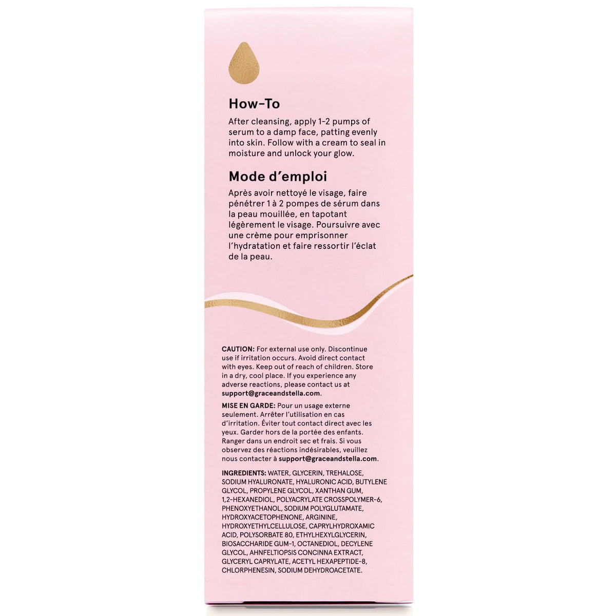 grace &amp; stella Premiado suero de ácido hialurónico (50 ml\/1.7...