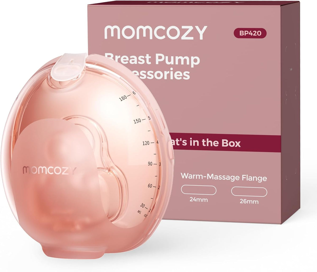 Momcozy Wellness 1 colector de leche original, 6 onzas de gran capa...