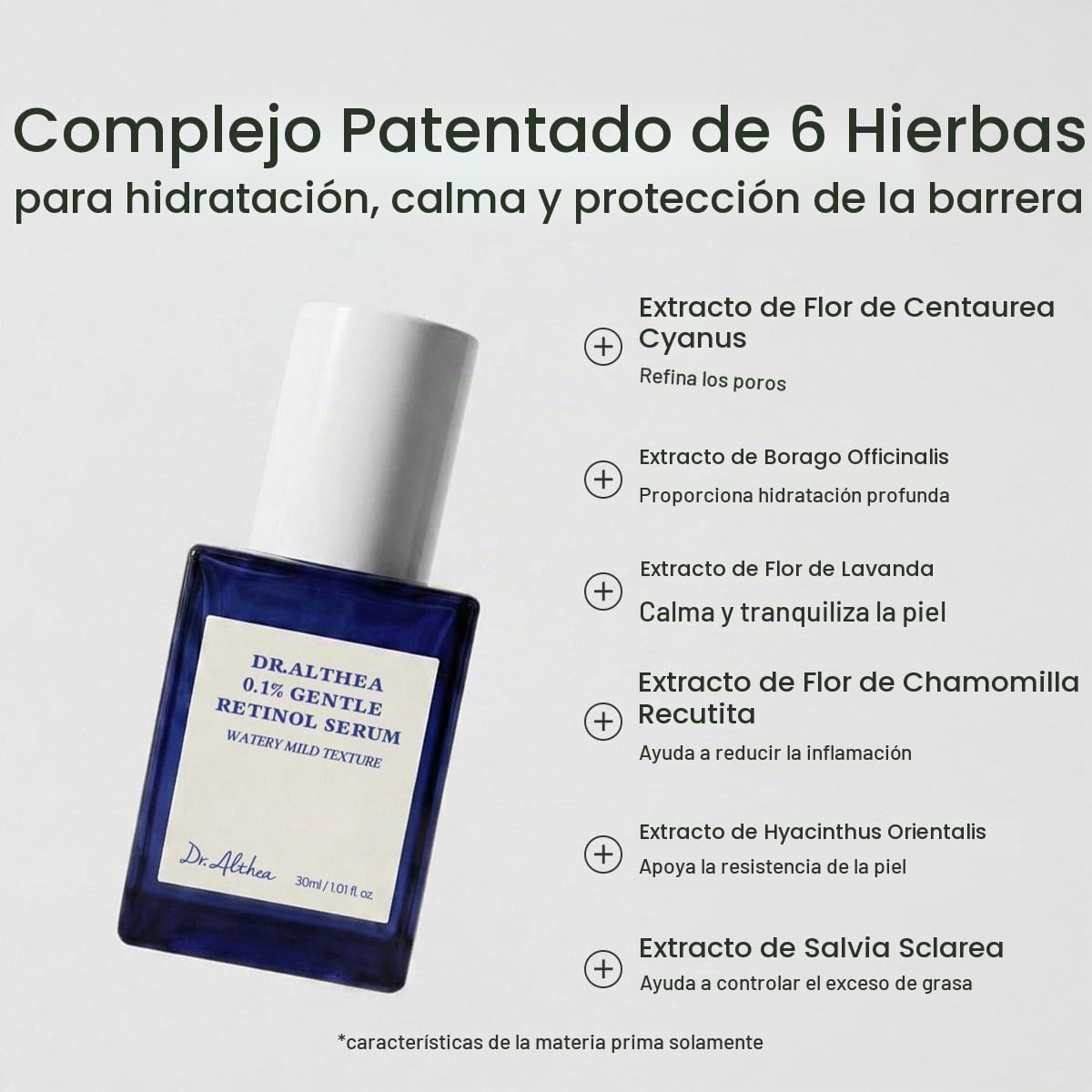 Dr.Althea Suero de retinol suave al 0.1%, 1.01 onzas líquidas, cuid...