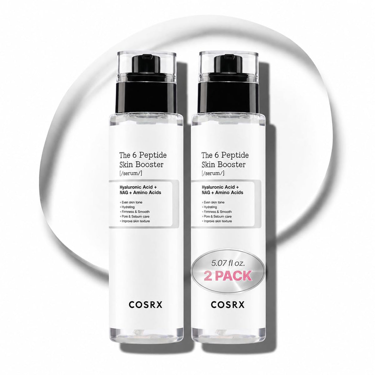 COSRX Paquete de 2 tóneres de colágeno para la piel con péptido 6X...