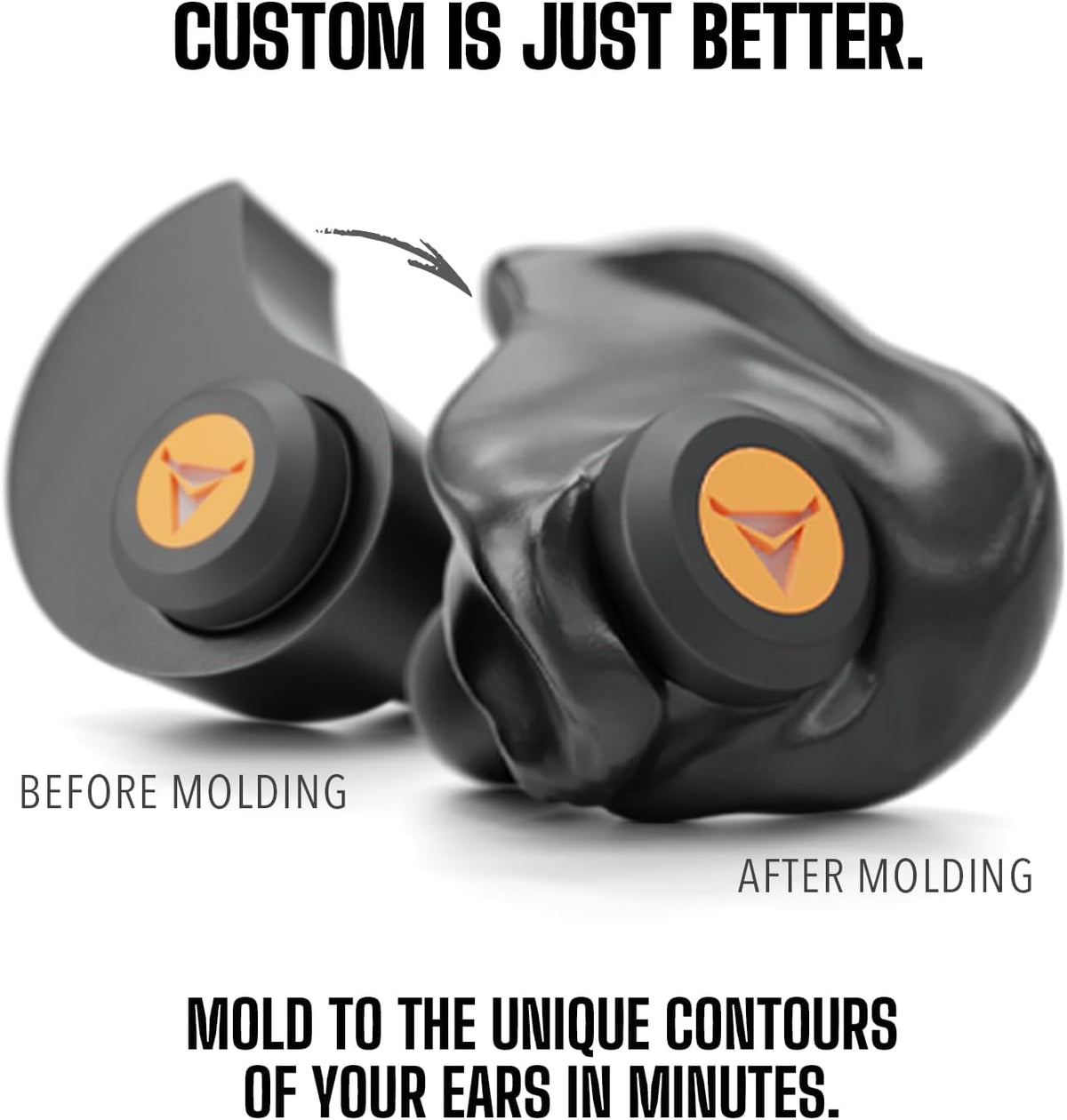 Decibullz - Tapones de oído moldeados a medida. La mejor protección...