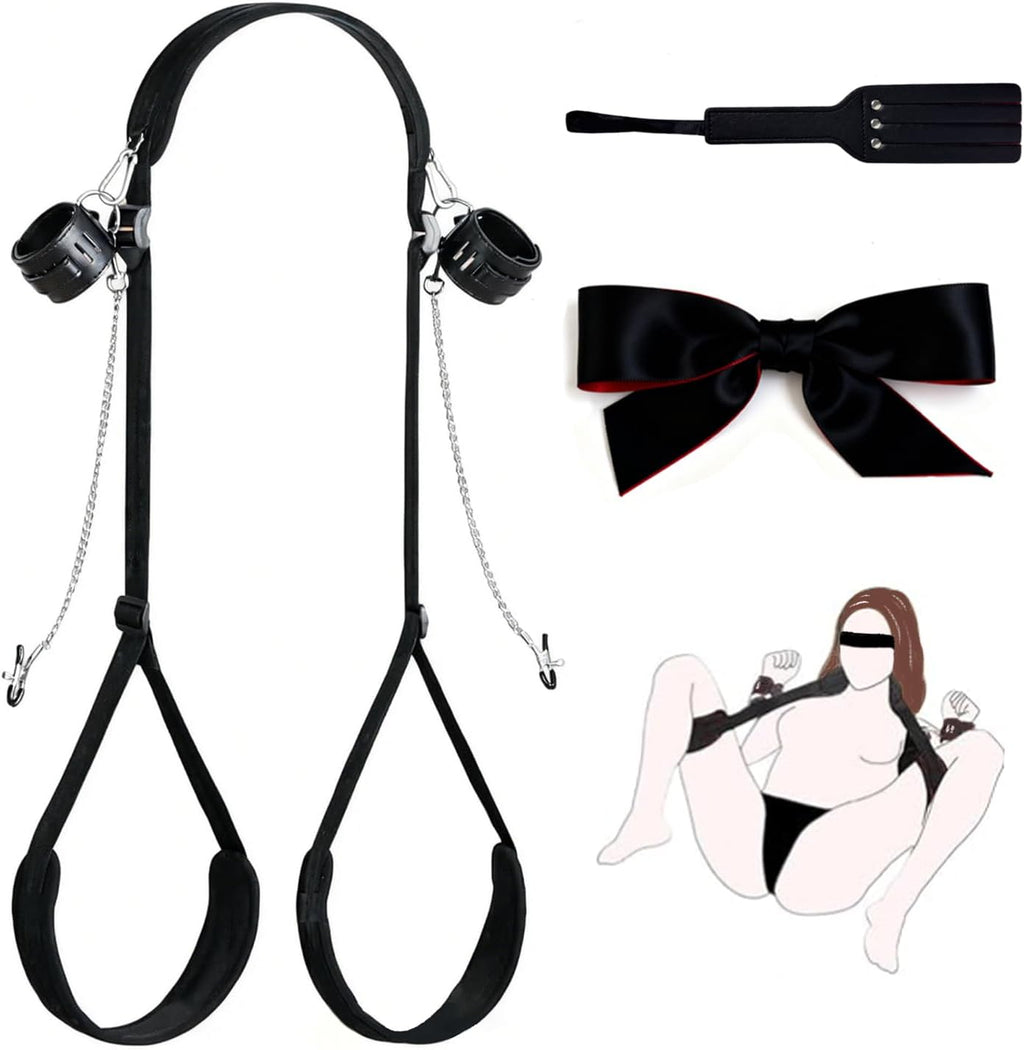 Sex Bondage Kit BDSM, Abrazaderas para pezones, Paleta de nalgadas,...