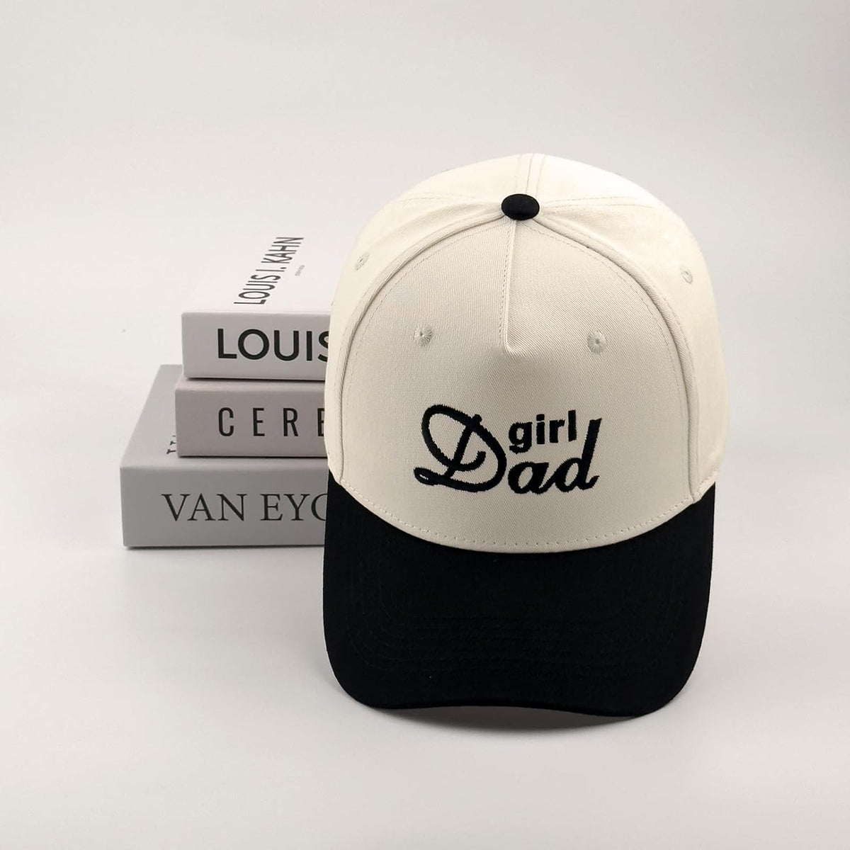 DYBICKT Gorra de béisbol bordada de dos tonos para niño, niña, papá...