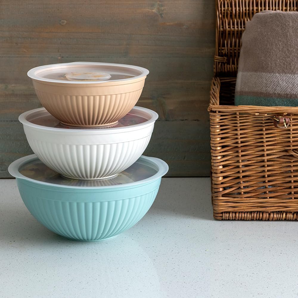 Nordic Ware - Juego de tazones para preparar, servir y mezclar, 6 p...