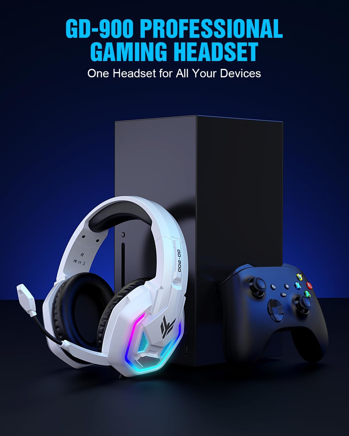 Auriculares para juegos para Xbox Series X|S Xbox One PS5 PS4 PC Sw...