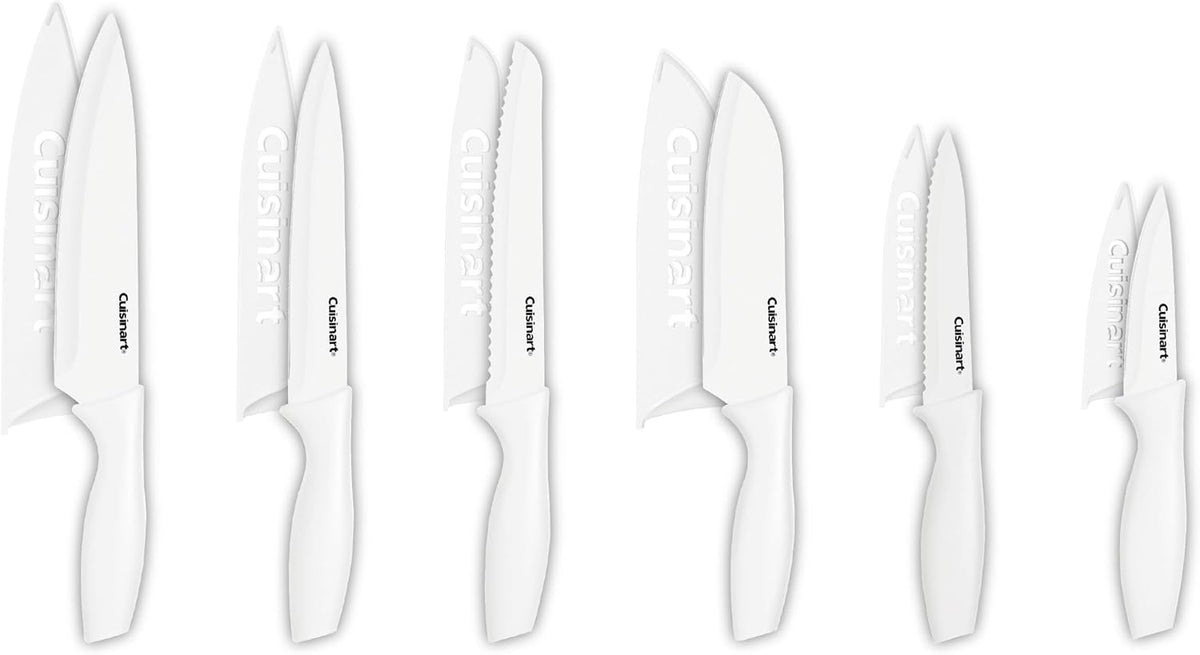 Cuisinart Juego de cuchillos, juego de 12 piezas con revestimiento...