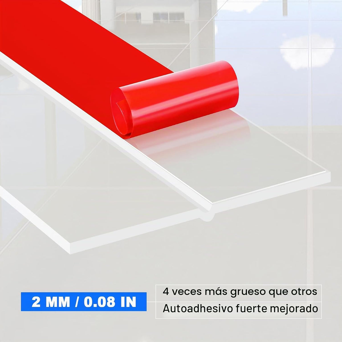 ToLanbbt Tira de sellado resistente a la intemperie de silicona par...