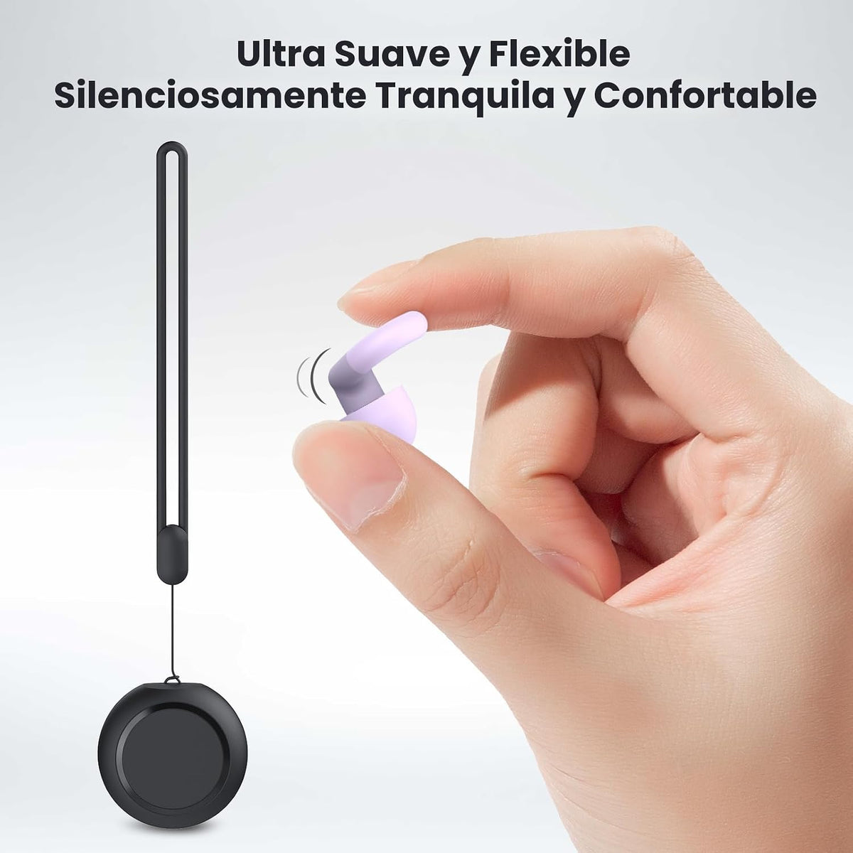 JUSTRVN Tapones para dormir, reducción de ruido de silicona suave c...