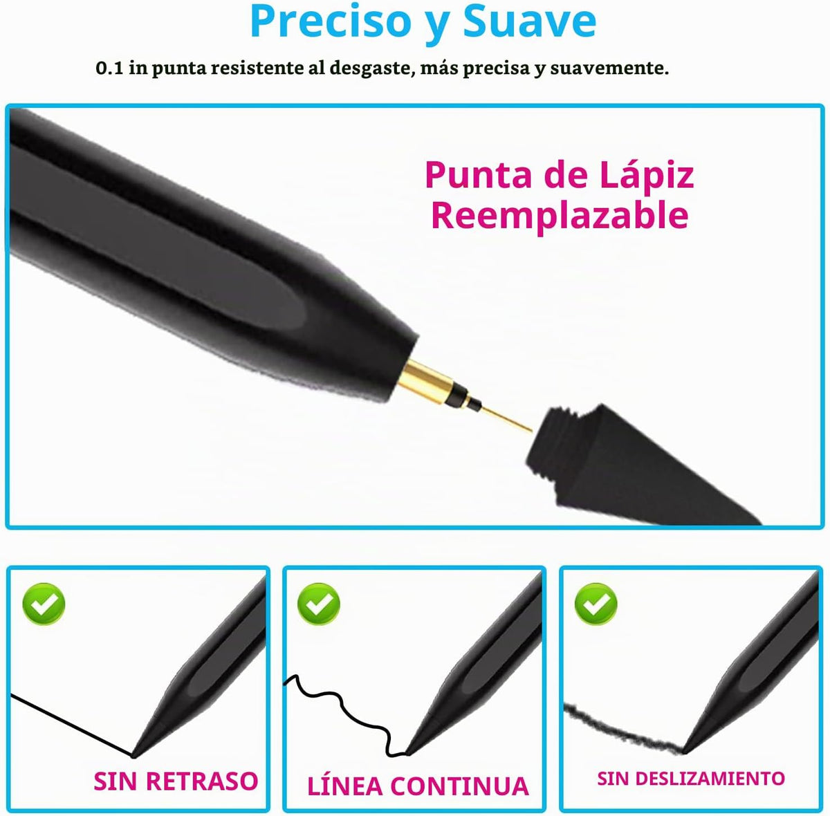 Tresoba Stylus Pen para iPad de 6.ª a 11.ª generación, carga rápida...