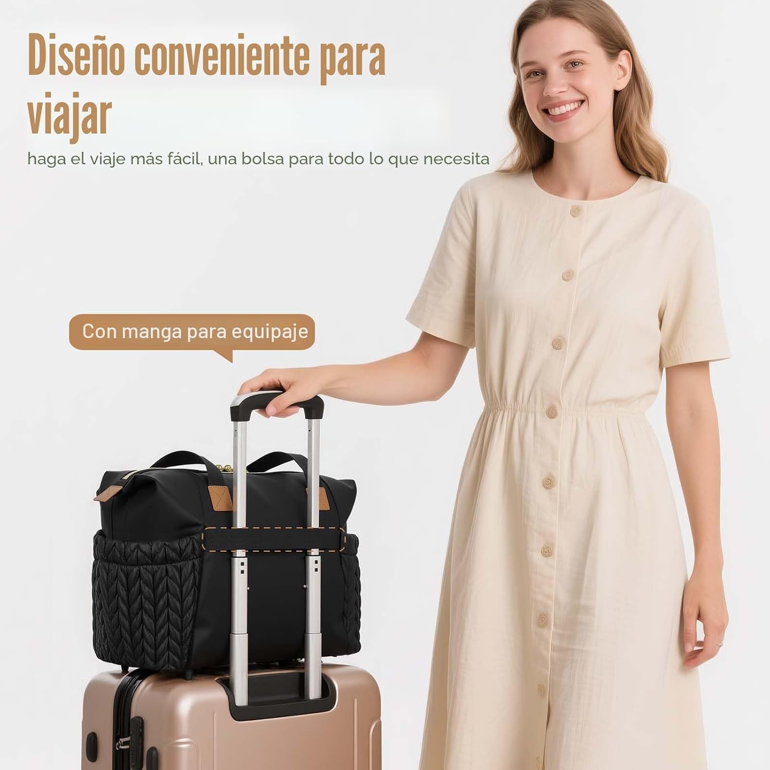Tonyeee - Bolso para pañales, gran bolsa de pañales impermeable, bo...