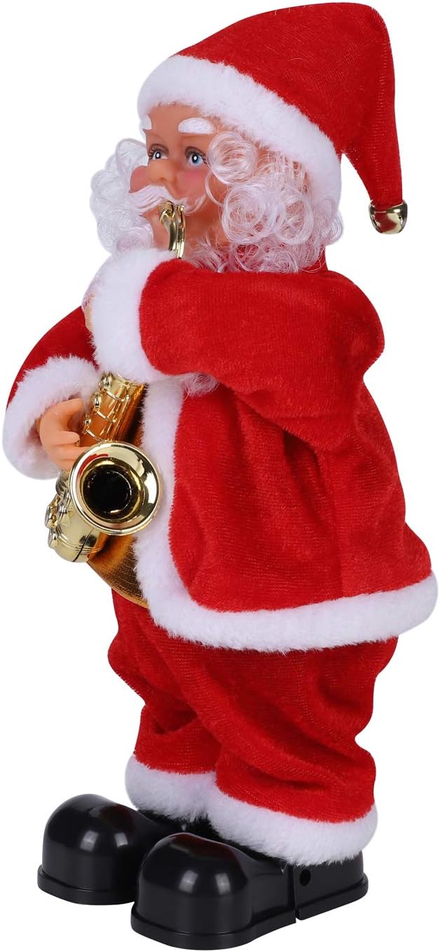 Muñeca eléctrica de Papá Noel bailando y cantando de Navidad, figur...